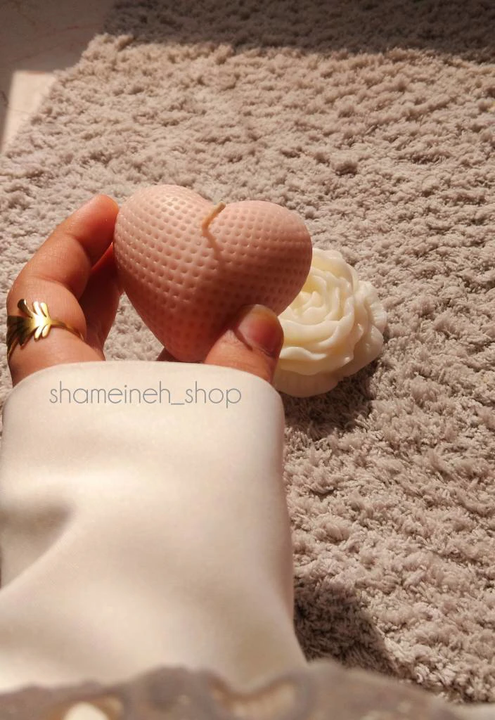 شمع قلب حصیری